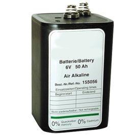 Batteri för LI-P flyttbara lågint.hinderljus, 4 batterier/enhet behövs