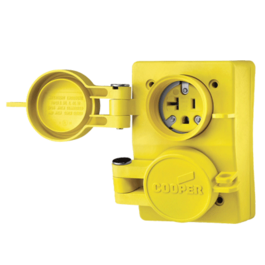 Double receptacle 125V 15A 1p+N+E 5-15R yellow NEMA4X IP66 Double receptacle 125V 15A 1p+N+E 5-15R yellow NEMA4X IP66