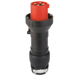 Stickpropp 380-415V 63A 3p+J IP66 svart-röd Ex