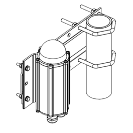 Mounting set, low int. obstruction lights,pipe mount 33-80mm+ext.plate