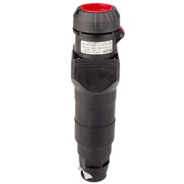 Coupler 380-415V 16A 3p+E IP66 black-red Ex