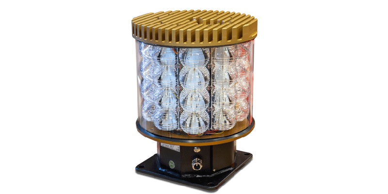 High intensity flight warning light from Obelux, compliante with new regulations