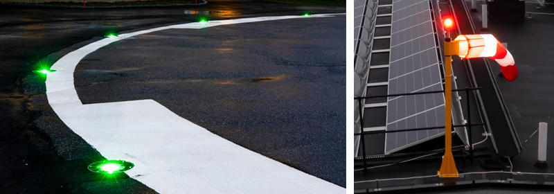 Heliport lighting for Lycksele Hospital